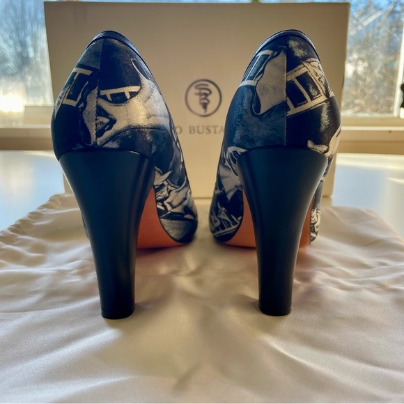 Sergio Bustamante Whimsical Artsy Boho Classic Pumps Size 7 - Picture 9 of 16